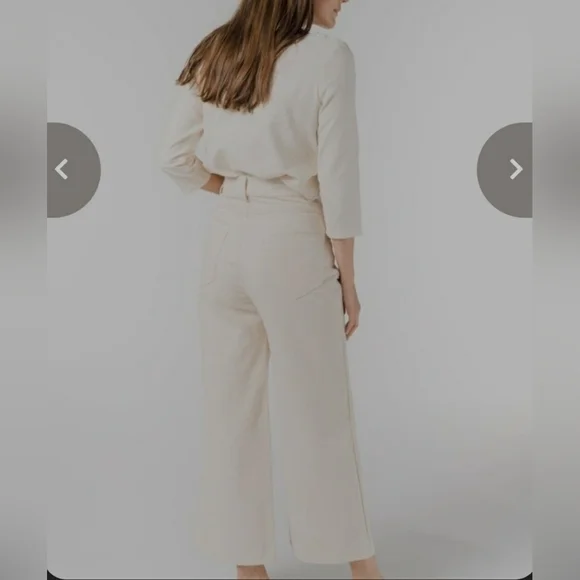 Tribe Alive Cream Wide Leg Jeans - Picture 11 of 15